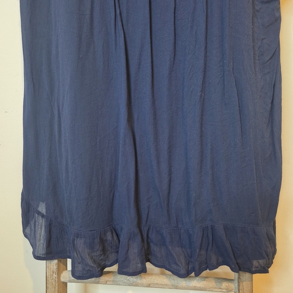 ⭐️40% Off⭐️ Knox Rose Navy Blue Boho Peasant Embroidered Dress - Picture 6 of 11